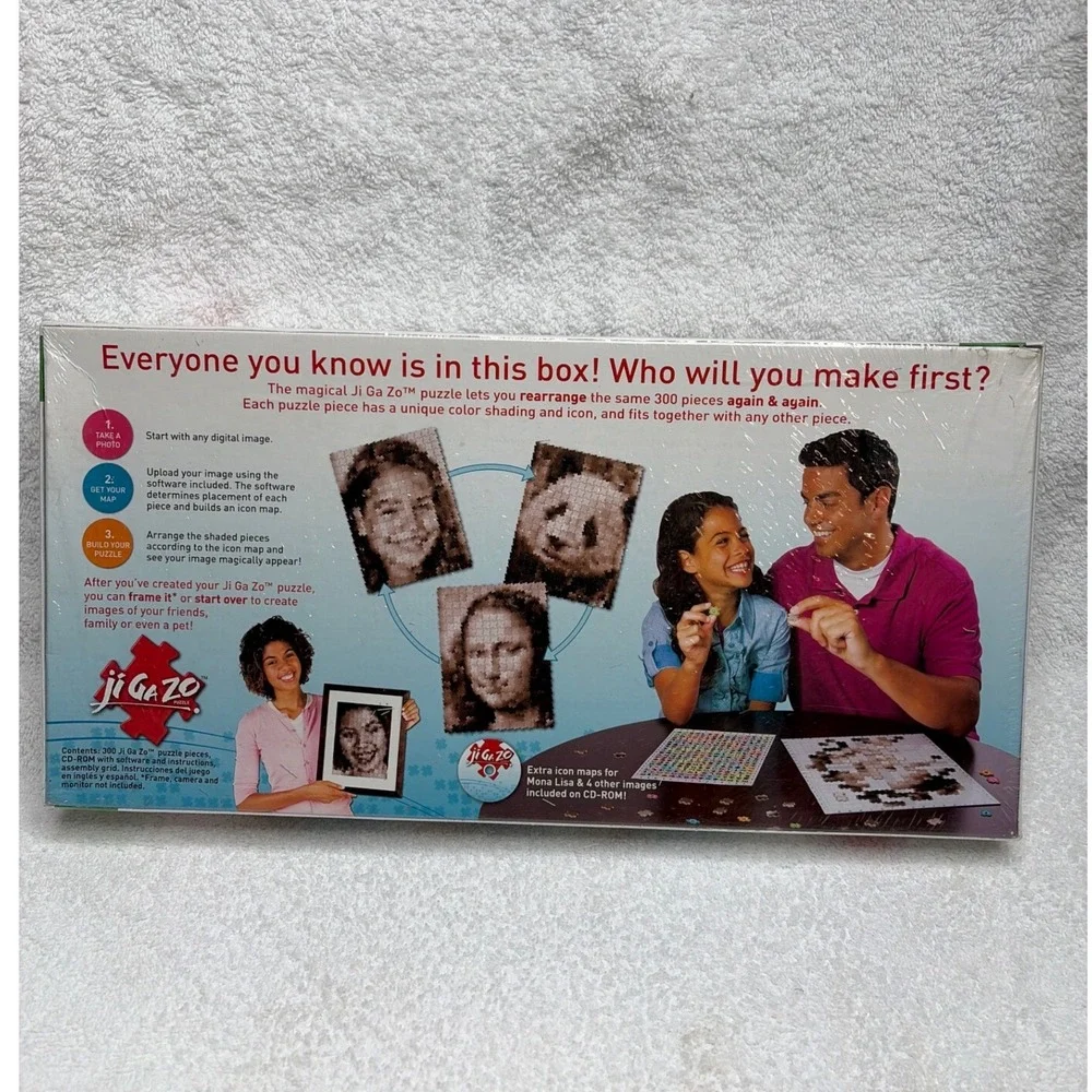 Hasbro Ji Ga Zo 300 Piece Personalized Mosaic Puzzle New Sealed 2010 0031